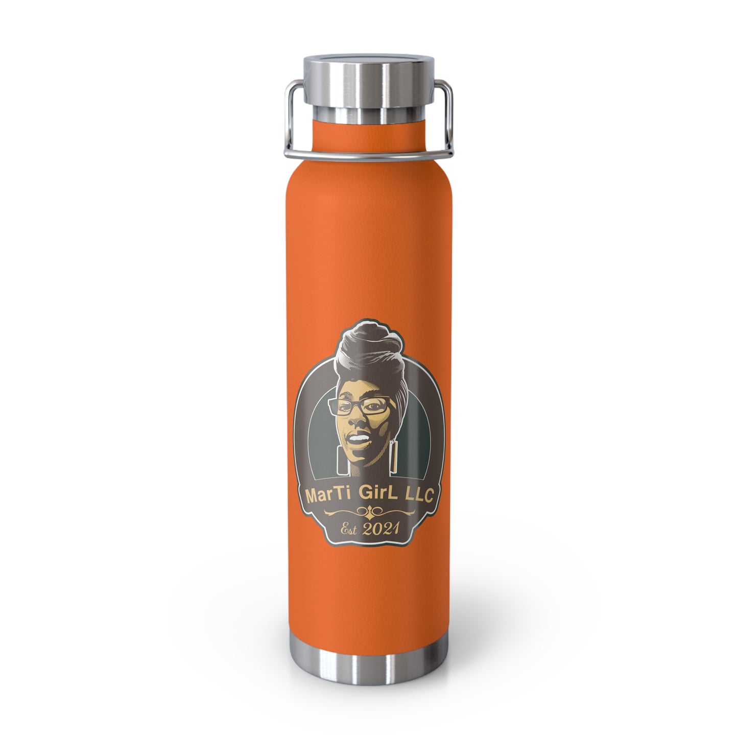 MarTi GirL Logo Copper Vacuum Insulated Bottle, 22oz