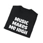 Music Makes Me High Unisex Softstyle T-Shirt