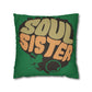 Soul Sista Faux Suede Square Pillowcase