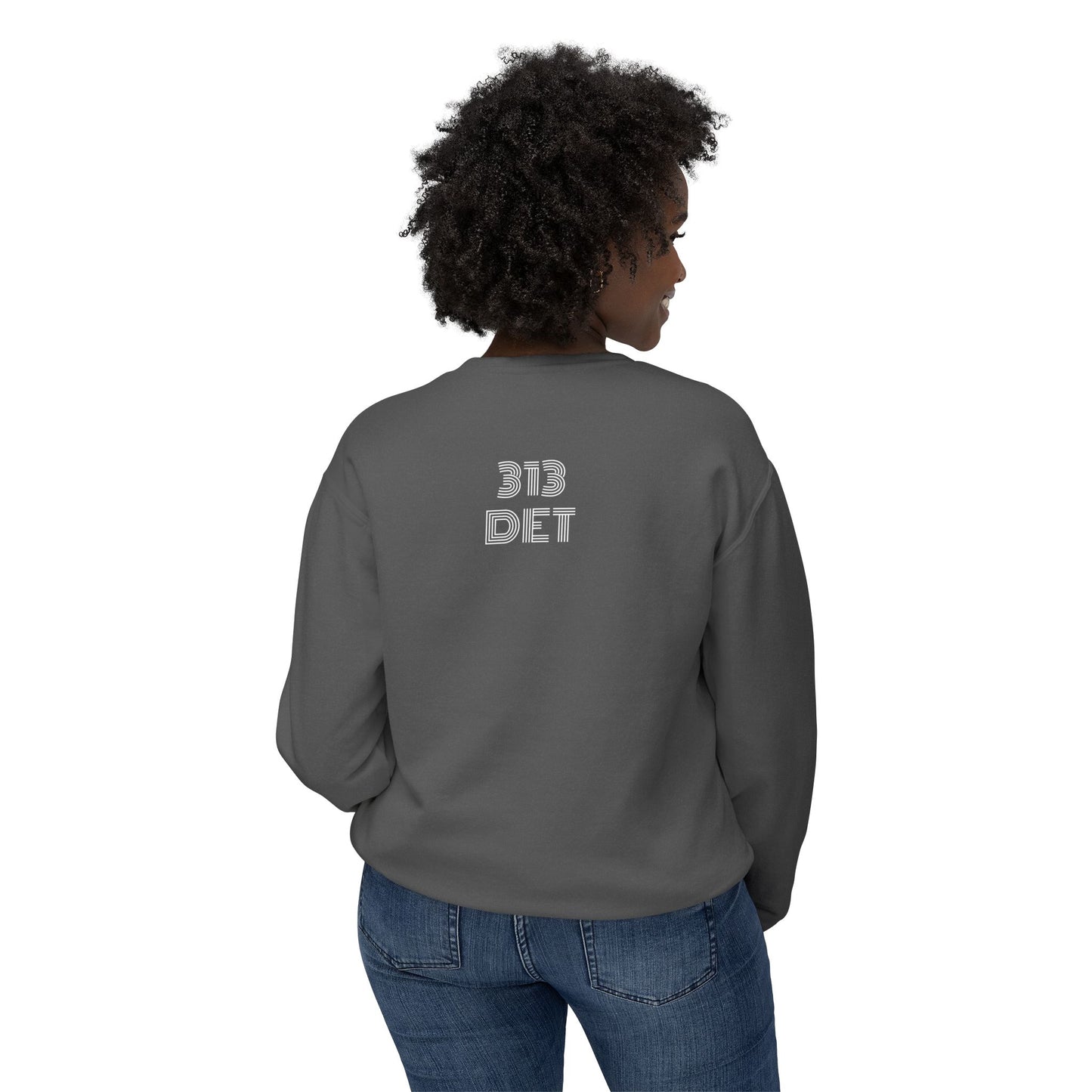 What Up Doe! 313 DET Unisex Lightweight Crewneck Sweatshirt