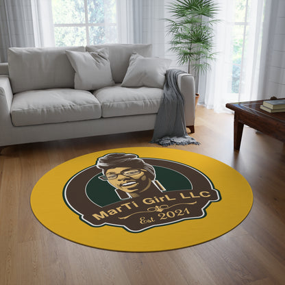 MarTi GirL Logo Round Rug