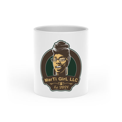 MarTi GirL Logo Heart-Shaped Mug