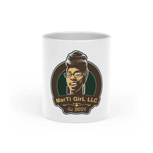 MarTi GirL Logo Heart-Shaped Mug