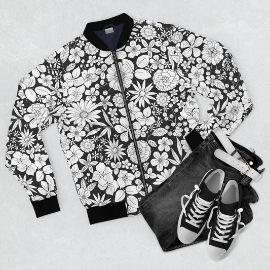 Gimme MY Flowers Men's Bomber Jacket (AOP)