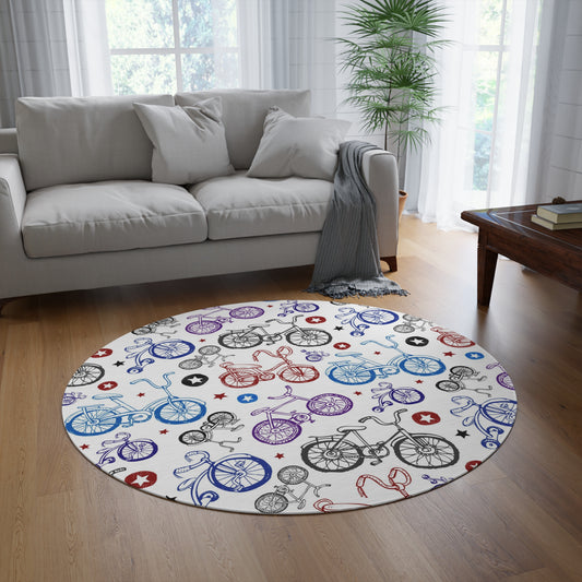 Bike Life Round Rug