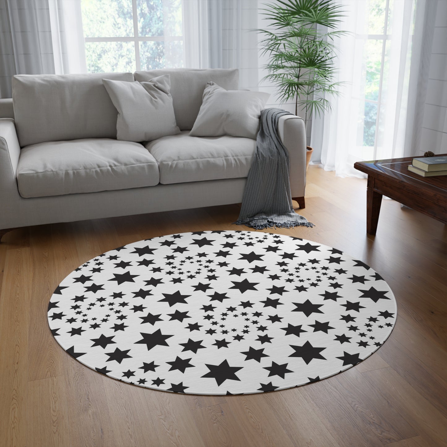 Seeing Stars Round Rug