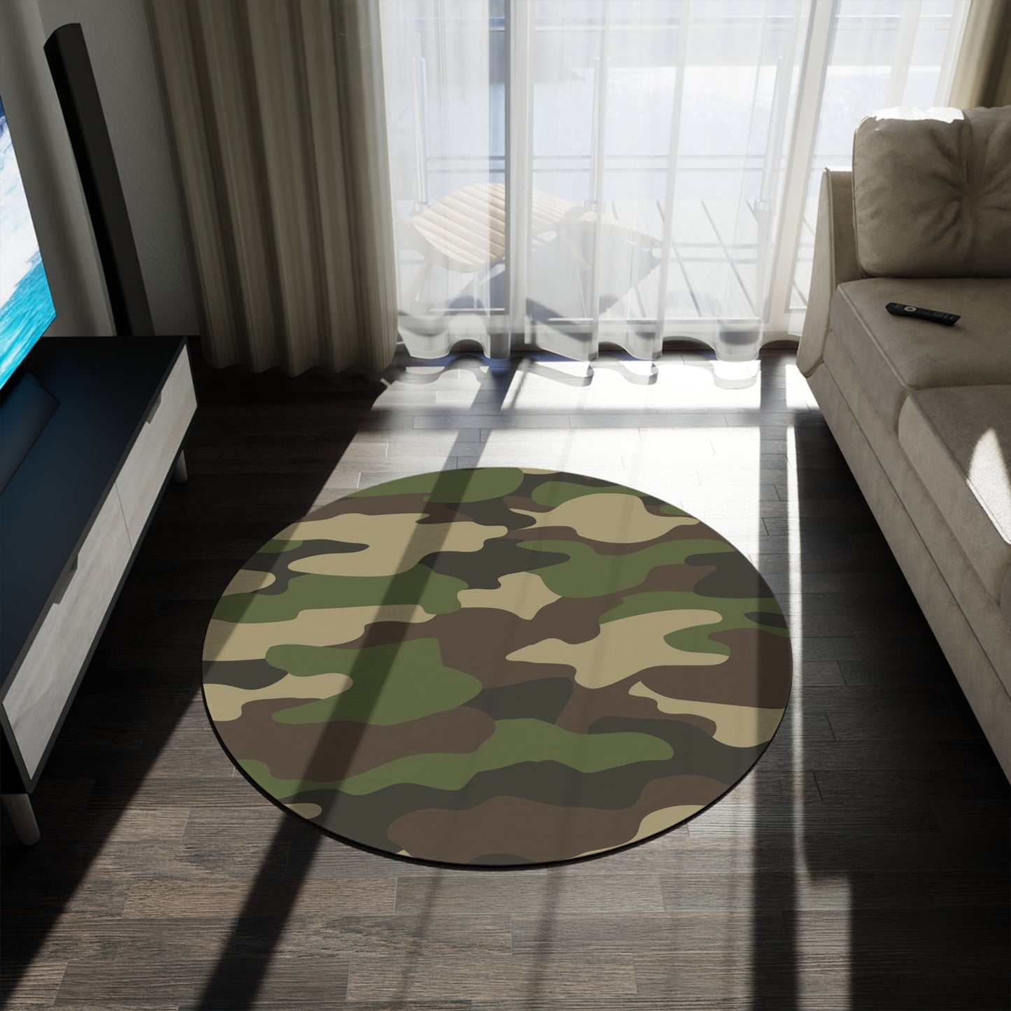 Camo Lovers Round Rug