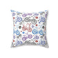 Bike Life Faux Suede Square Pillow