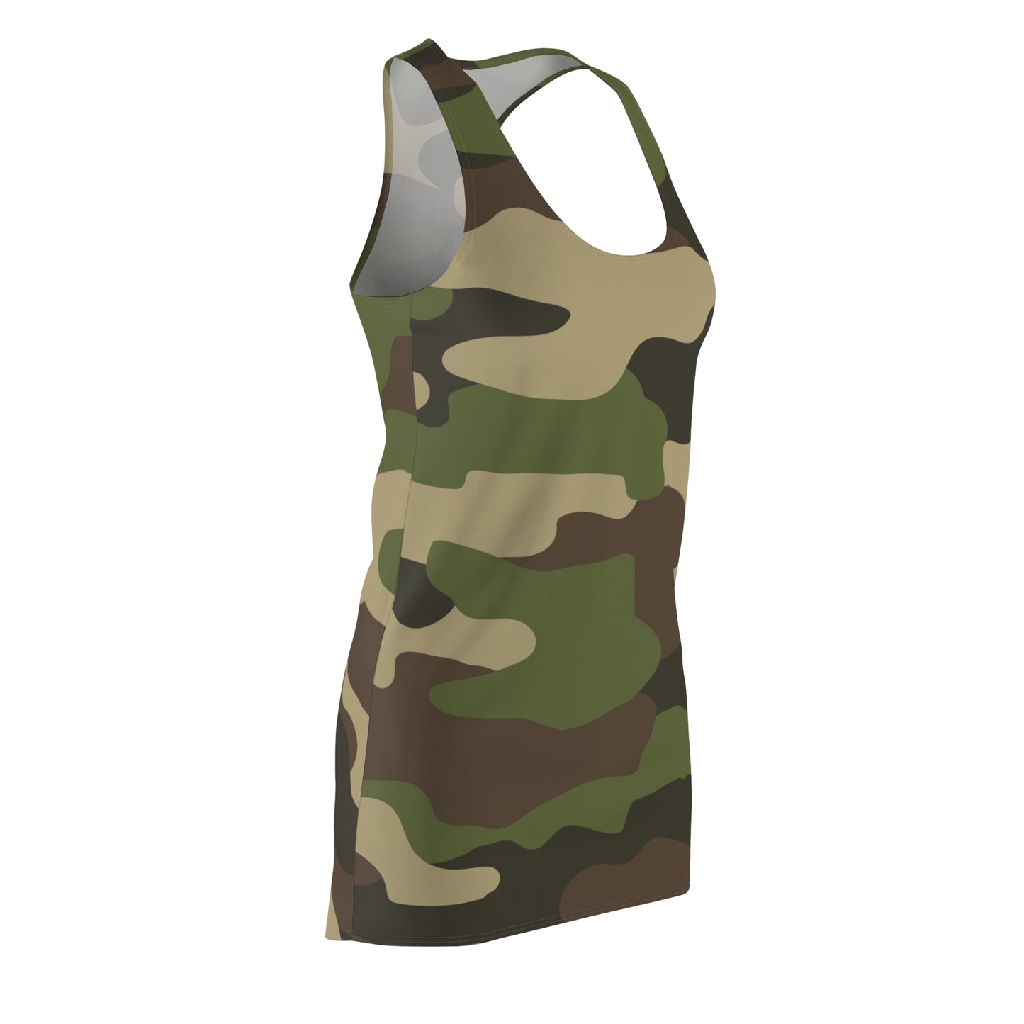 Camo Lovers Women's Cut & Sew Racerback Dress (AOP)