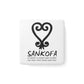 Sankofa Heart Porcelain Magnet, Square