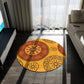 African Print Round Rug