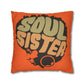 Soul Sista Faux Suede Square Pillowcase