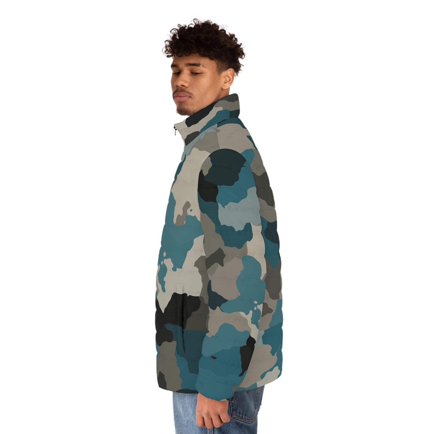 Camo Lovers Men's Puffer Jacket (AOP)