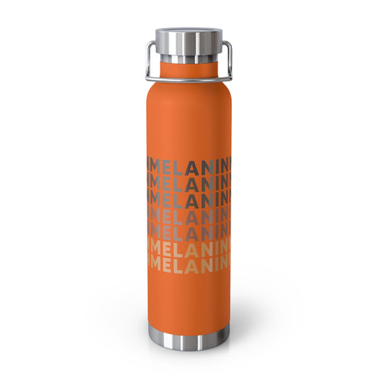 Melanin Vacuum Insulated Bottle, 22oz - Black