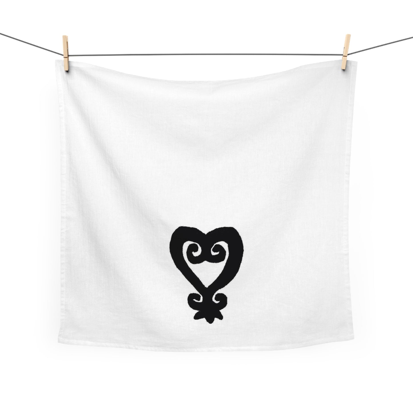 Sankofa Heart Tea Towel