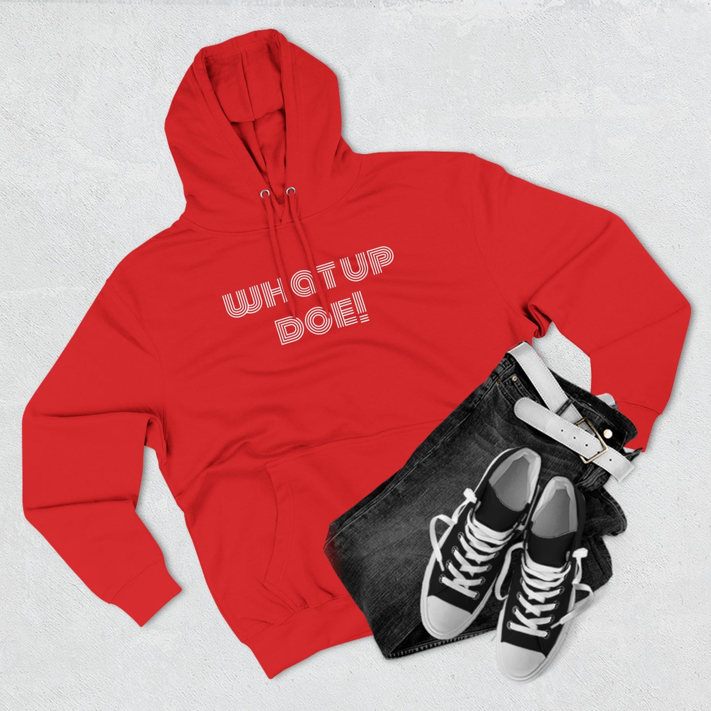 What Up Doe! 313 DET Three-Panel Fleece Hoodie