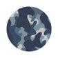 Camo Lovers Blue Round Rug