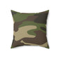 Camo Lovers Faux Suede Square Pillow