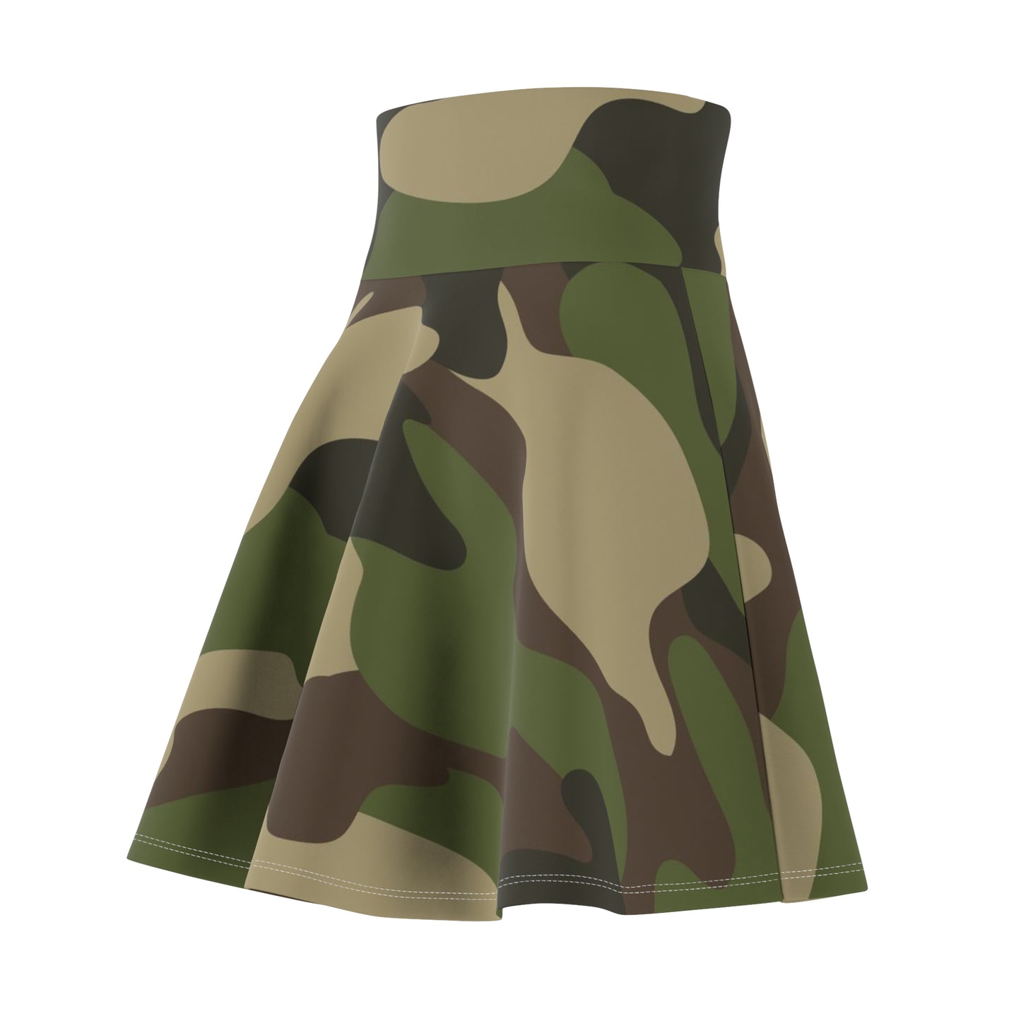 Camo Print Lovers Women's Skater Skirt (AOP)