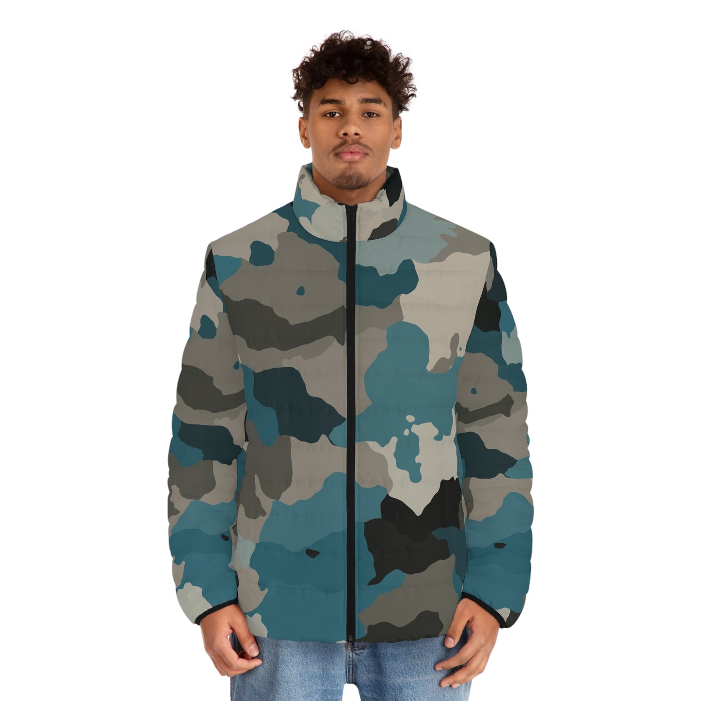 Camo Lovers Men's Puffer Jacket (AOP)