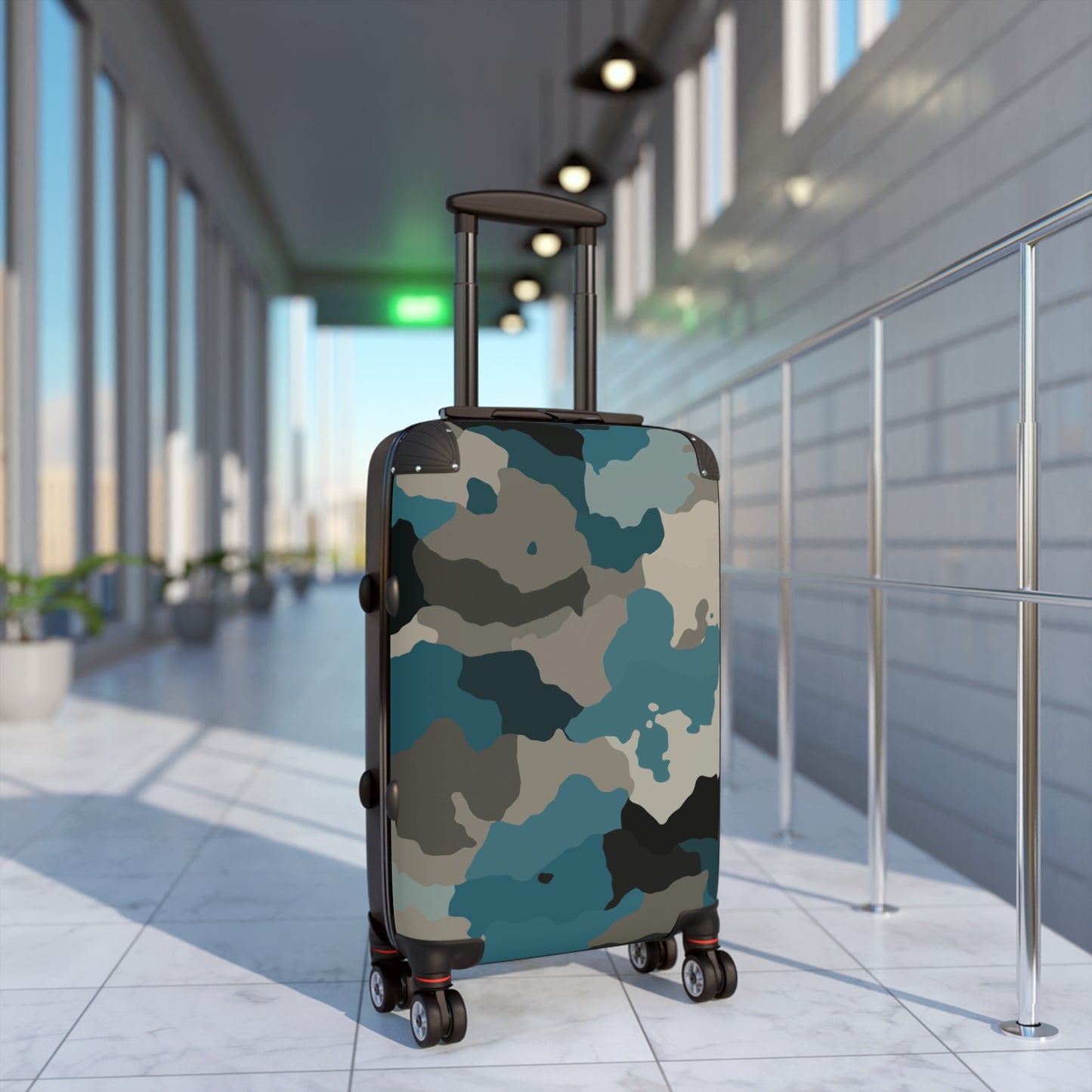 Camo Lovers Blue Suitcase