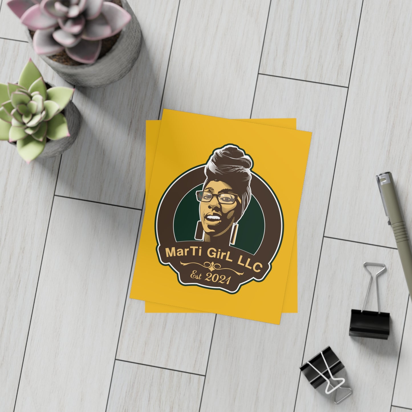 MarTi GirL Logo Postcard Bundles (envelopes included)