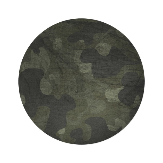 I Love Camo Too Round Rug