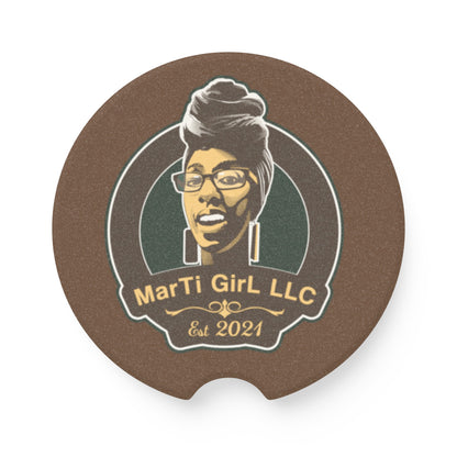 MarTi GirL Logo Soapstone Car Coaster