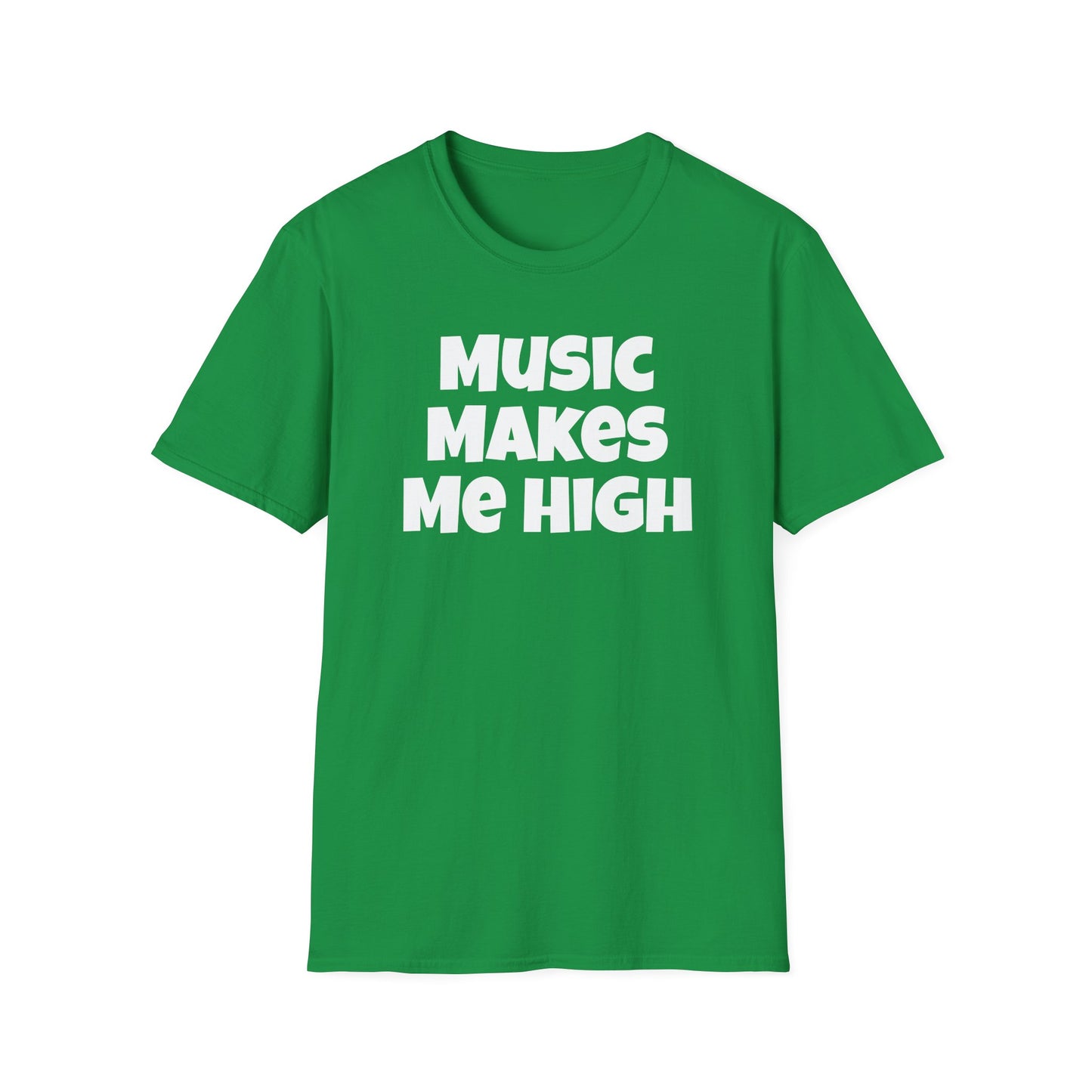 Music Makes Me High Unisex Softstyle T-Shirt