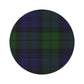 Plaid Print Round Rug