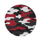 I Love Red Camo Too Round Rug