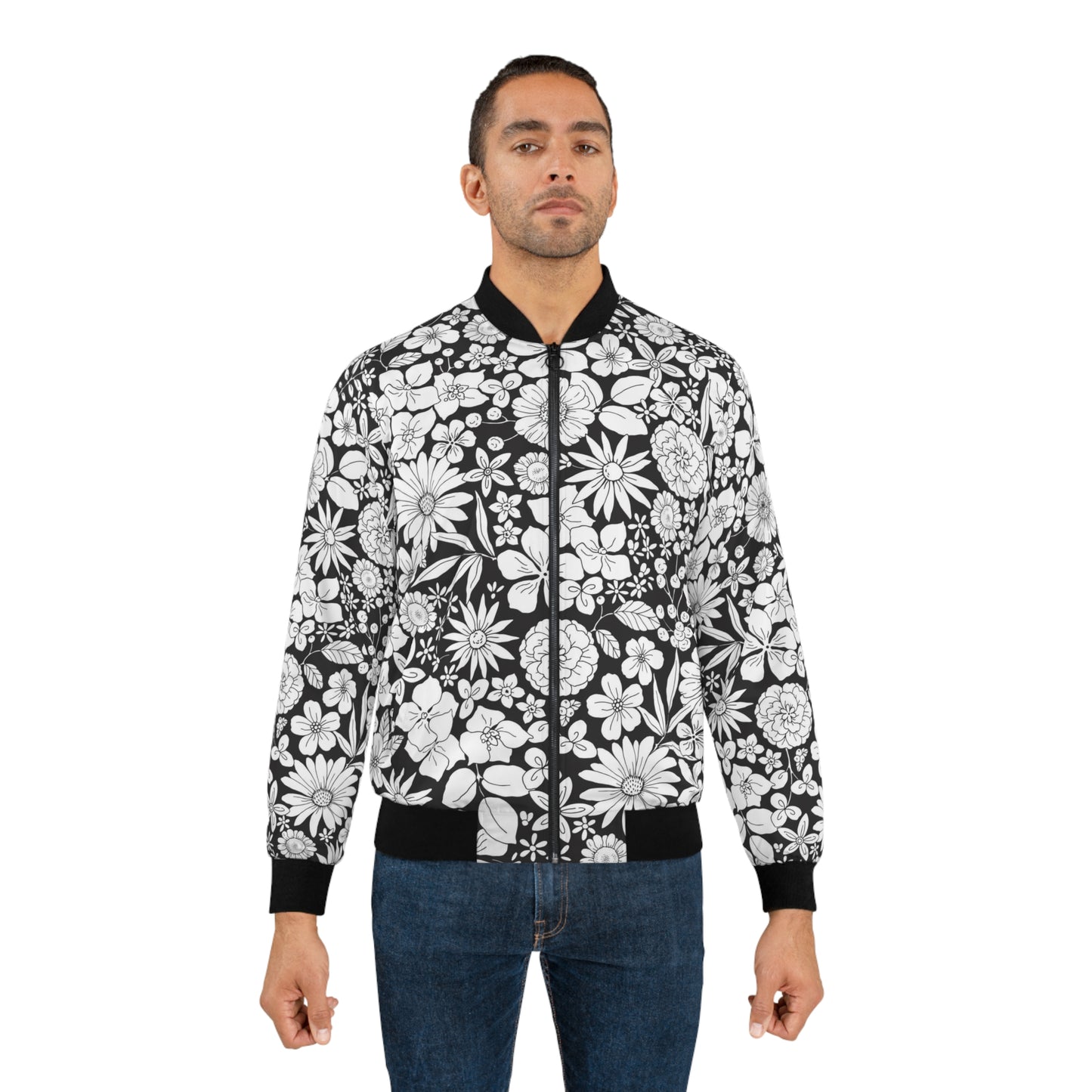 Gimme MY Flowers Men's Bomber Jacket (AOP)