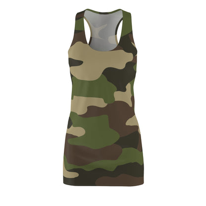 Camo Lovers Women's Cut & Sew Racerback Dress (AOP)