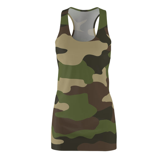 Camo Lovers Women's Cut & Sew Racerback Dress (AOP)