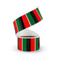 Red Black Green Square Sticker Label Rolls