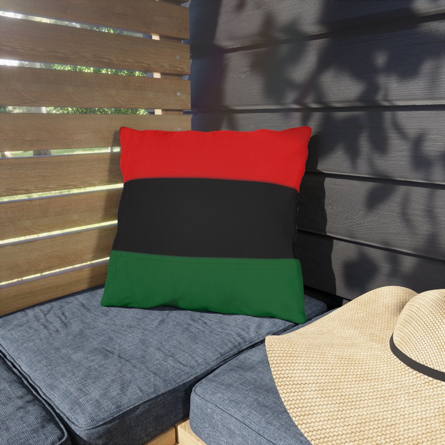 Red Black Green Outdoor Pillows