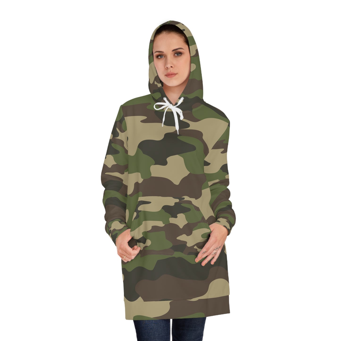 Camo  Lovers Women's Hoodie Dress (AOP)