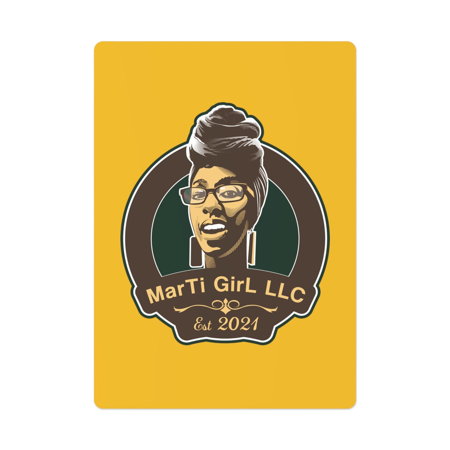 MarTi GirL Logo Poker Cards