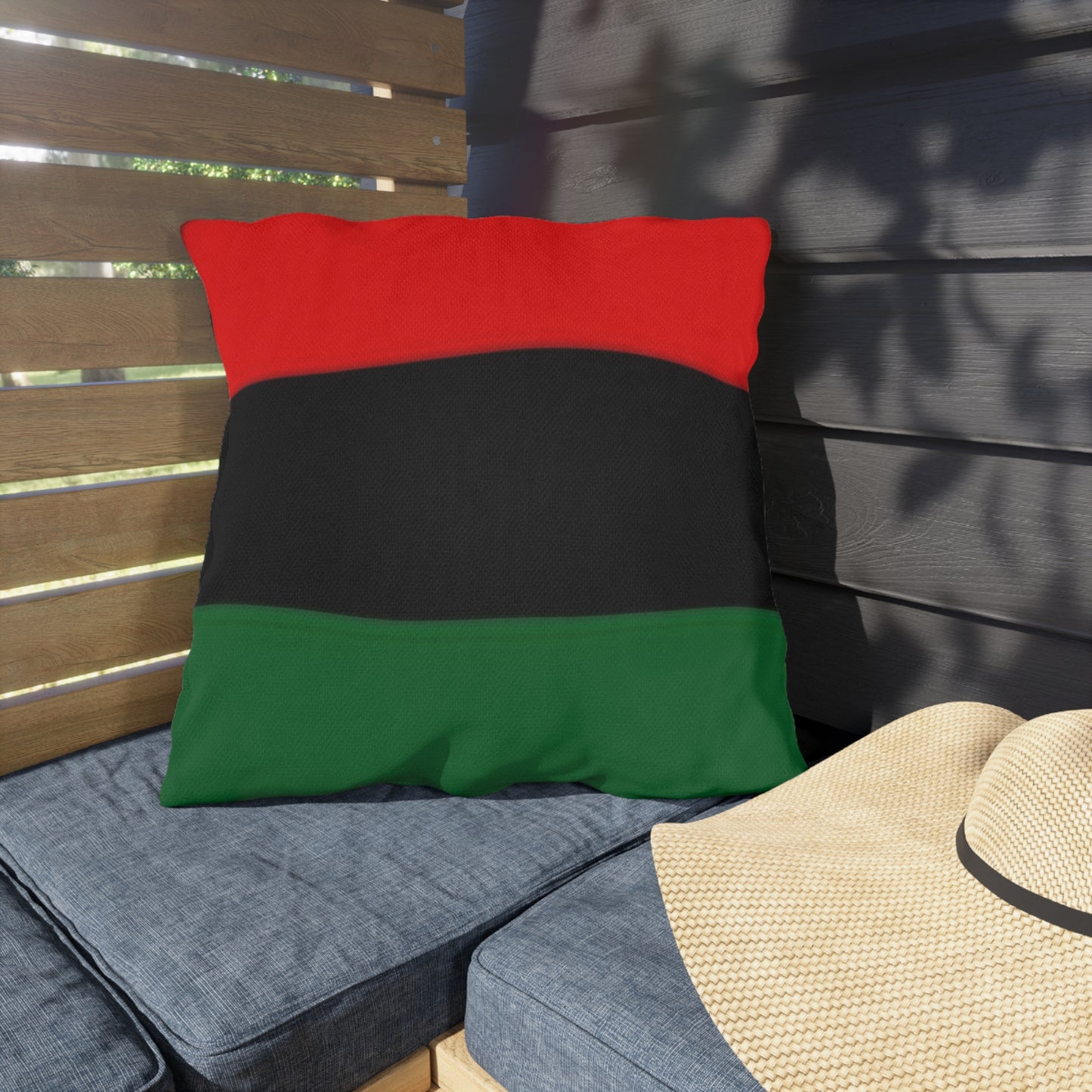 Red Black Green Outdoor Pillows