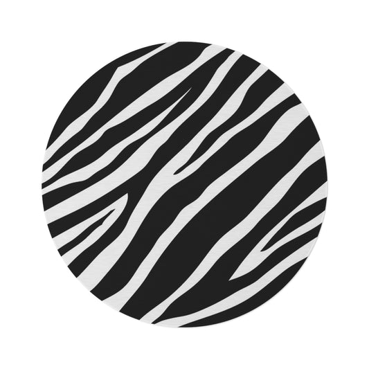 Zebra Stripes Round Rug