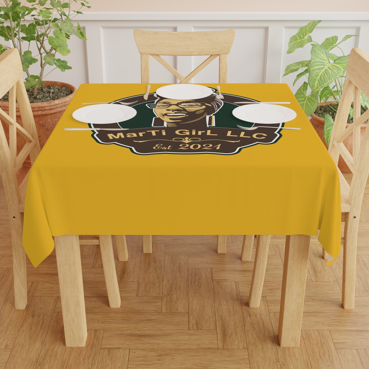 MarTi GirL Logo Tablecloth