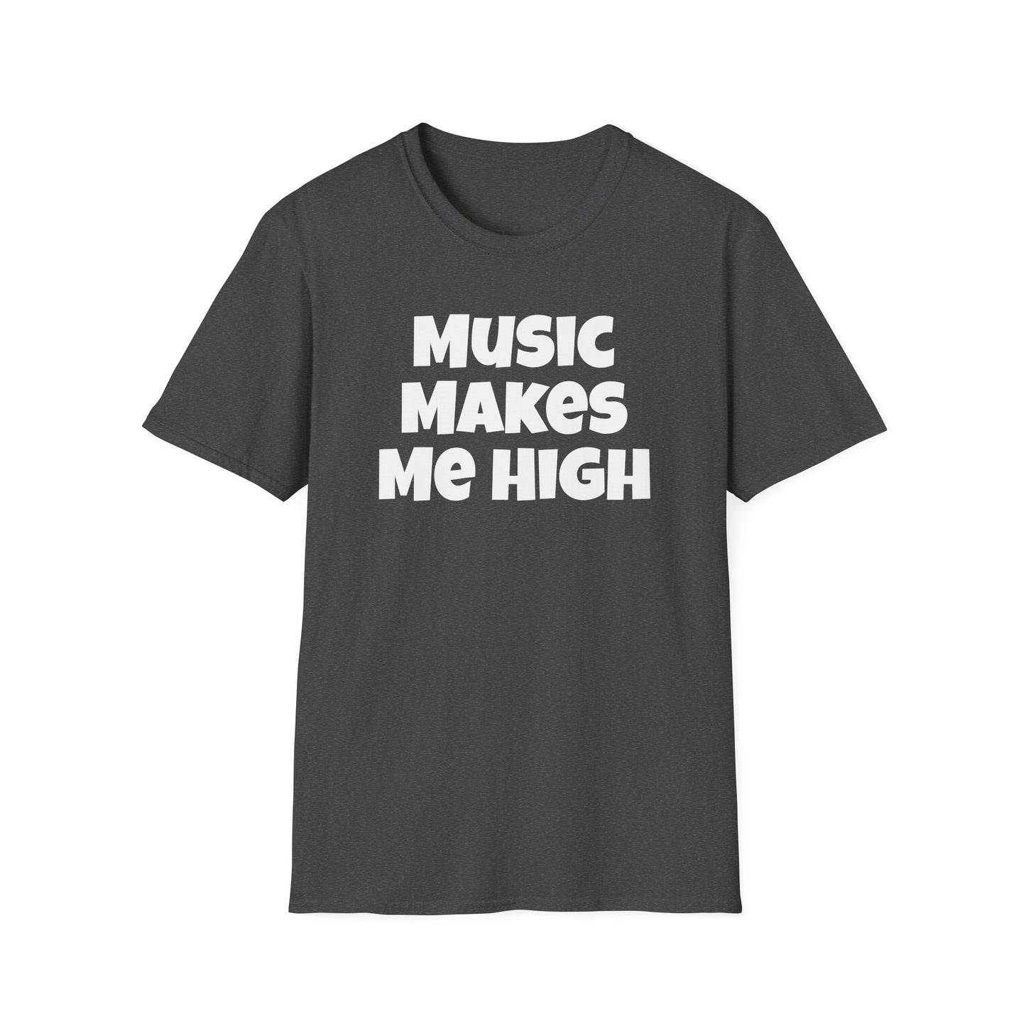 Music Makes Me High Unisex Softstyle T-Shirt