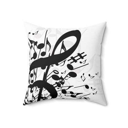 Music LOVERS Spun Polyester Square Pillow