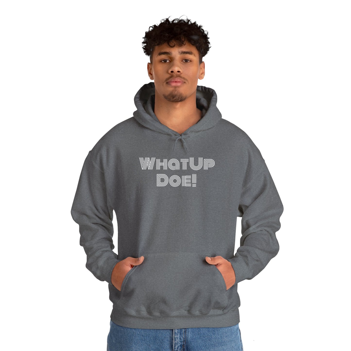 What Up Doe! 313 DET Unisex Heavy Blend™ Hooded Sweatshirt