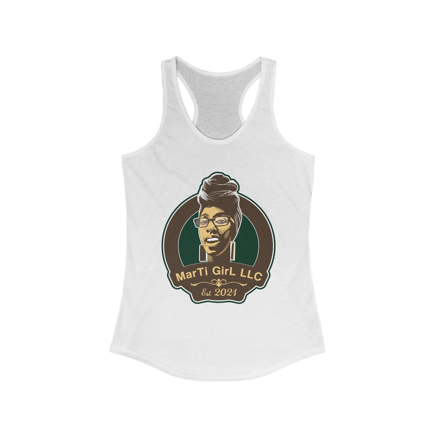 MarTi GirL Logo Women's Ideal Racerback Tank