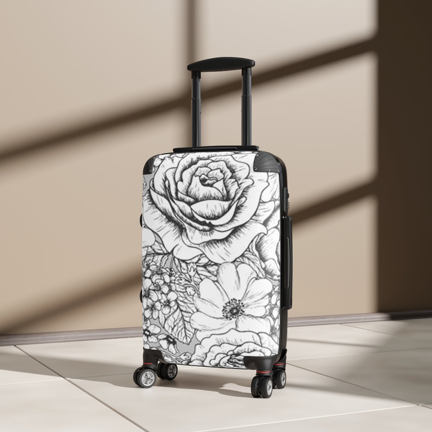 Gimme My Flowers B/W Suitcase