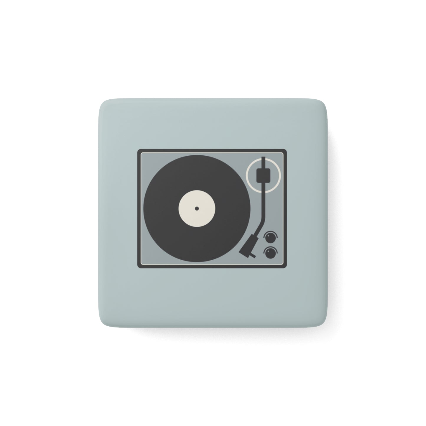 Put Your Records On Porcelain Magnet, Square