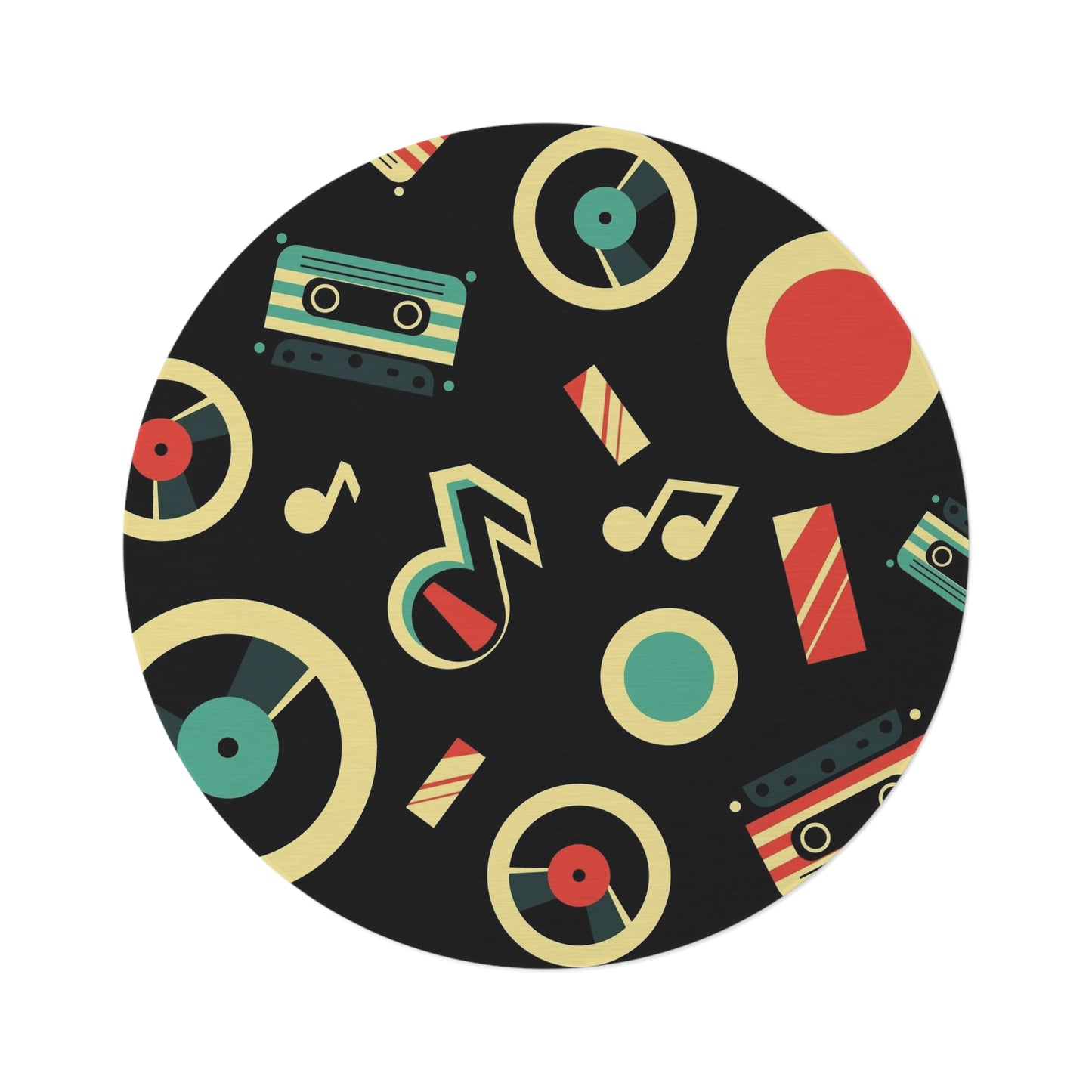 Music Lovers Round Rug