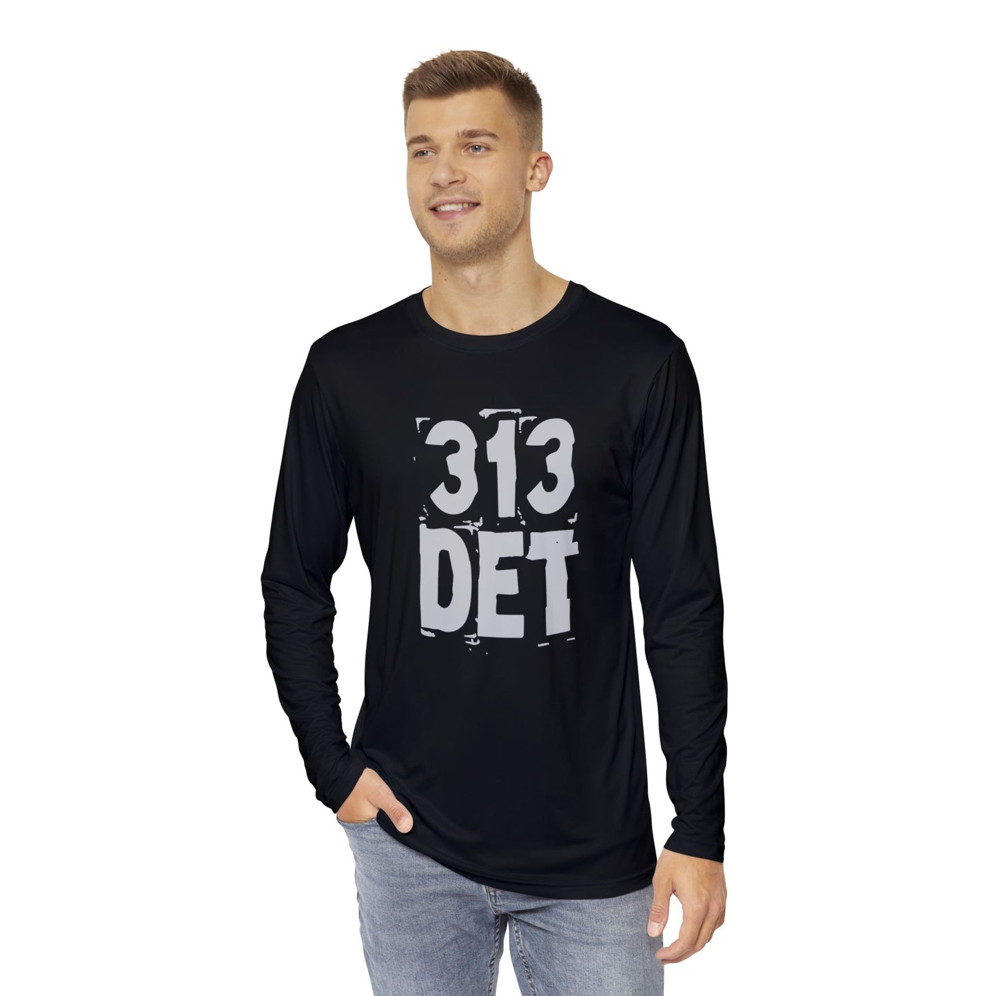 It’s The D For Me Men's Long Sleeve Shirt (AOP)