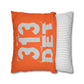 It’s The D For Me Faux Suede Square Pillowcase